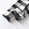 Baby Boys' and Toddler Long Sleeve Plaid Flannel Button Up Shirt for Boys Kids Jacket Shirt Spring (Black, 5-6 Years) view 4