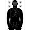 24 Pk, Vermont Police Academy Qualification Target Anatomy & Scoring Lines are Shaded So They Cannot Be Seen at A Distance of 7 Yards Or More Black Size: 25" X 45" view 1