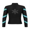 Hansber Kids Girls Jacket Sweatshirt Quick Dry Long Sleeve Gym Track Jacket Running Figure Ice Skating Jackets T-Shirts Cyan 10 Years view 3