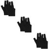 Yardwe 3pairs Billiard Gloves for Men Women Snooker Cue Sports Gloves Elastic Breathable Washable Professional Pool view 1
