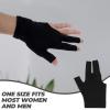 Yardwe 3pairs Billiard Gloves for Men Women Snooker Cue Sports Gloves Elastic Breathable Washable Professional Pool view 4