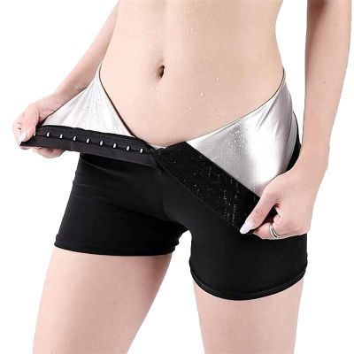 TIGAILIAN Sauna Pants For Slimming Women's Sauna Sports Shorts High Waist Training Sports Pants Anti Cellulite Leggings Booty Push Up Sweatpants Sauna Suits (Color : Three-Divided, Size : XX-Large)
