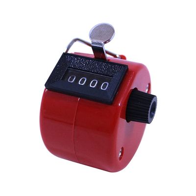 Manual Tally Counter Digit Number Lap Counter Metal & Plastic Hand Held Mechanical Assorted Colors Counting Tally Counter Finger Hand Tally Counter Color