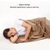 XHTLLO Sleeping Bag Liner, Extra Thick Fleece Provide Better Warmth Soft Sleeping Bag, Delicate Comfortable to Touch Large Space Hug Sleep Pod Adult, for Camping, Travel(Brown) view 2