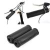 1 Pair Bike Handlebar Grips, 3 ColorsRetro Artificial Leather Bicycle Handlebar Grips Bike Handle Cover Grips, Leather Grips Handle Bars of Beach Cruiser Bikes Leather Handle Bar for Handle(Black) view 2