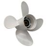 BARDOVEN 4 Blades 25~60HP 10-5/8x12 Aluminum Propeller 13 Tooth RH Prop for Yamaha Outboard Motor Engine, WHITE view 1