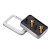 Keenso Alloy Mountain Crank Bolt Bottom Bracket Screw Hole Center Shaft Fixing, Portable and Compact, Anodized (Gold) view 4