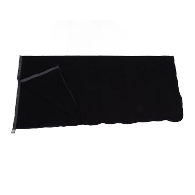 XHTLLO Sleeping Bag Liner, Extra Thick Fleece Provide Better Warmth Soft Sleeping Bag, Delicate Comfortable to Touch Large Space Hug Sleep Pod Adult, for Camping, Travel(Black)