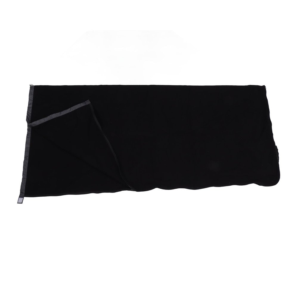 XHTLLO Sleeping Bag Liner, Extra Thick Fleece Provide Better Warmth Soft Sleeping Bag, Delicate Comfortable to Touch Large Space Hug Sleep Pod Adult, for Camping, Travel(Black)