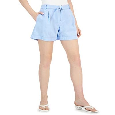 INC International Concepts Womens High Rise Belted Shorts 8, Dutch Canal