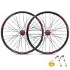 Wheel Set 26 27.5 29 Inch Mountain Bike Wheelset Bicycle Disc Brake Bearing Hubs Mountain Bike Aluminium Rims 32H 8-11 Speed Cassette QR (Color : Red, Size : 29inch) view 1