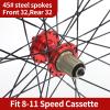 Wheel Set 26 27.5 29 Inch Mountain Bike Wheelset Bicycle Disc Brake Bearing Hubs Mountain Bike Aluminium Rims 32H 8-11 Speed Cassette QR (Color : Red, Size : 29inch) view 3