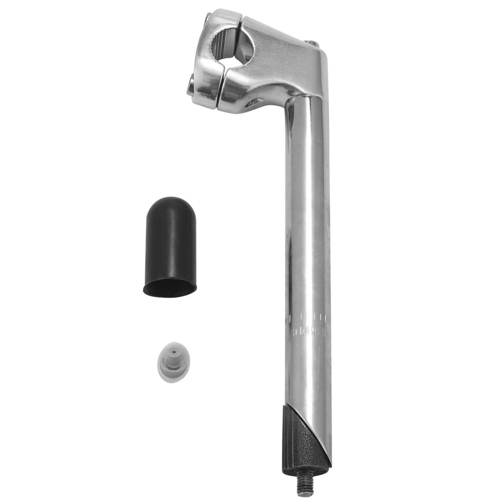 Hubceuo 22.2MM Bike Quill Stem, BMX Quill Stem Bike Handlebar Stem Riser Parts Road Bike Stand Stems Mountain Bicycle, silver