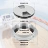 HSOKEW Boat Deck Plate, Round Hatch Deck Plate Non Slip Inspection Hatch with Detachable Cover Stainless Steel Boat Hatch Deck Plate Marine Access for Marine Boat Yacht Kayaks Yacht (5") view 2