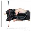 Yardwe 3pcs Adjustable Archery Glove Archery Finger Protectors Cowhide Thumb Glove for Adults Portable Hunting Equipment view 2