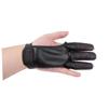 Yardwe 3pcs Adjustable Archery Glove Archery Finger Protectors Cowhide Thumb Glove for Adults Portable Hunting Equipment view 3
