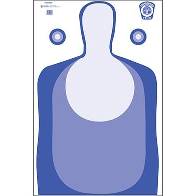 100 Pk, Modified Tx-Pt Target Features Standard Tx-Pt Target with 3 Tones of Blue Shaded Dark Outside to Light in Center Size: 24" X 36"