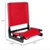 StadiumChair Gamechanger Bleacher Seat Red view 2