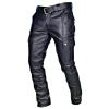 Men's Steampunk Stretchy Faux Leather Pants Slim Fit Motorcycle Biker Goth Pants Fashion Punk Retro Hip Hop Trousers Clubwear Black view 1