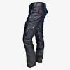 Men's Steampunk Stretchy Faux Leather Pants Slim Fit Motorcycle Biker Goth Pants Fashion Punk Retro Hip Hop Trousers Clubwear Black view 3