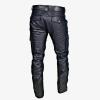 Men's Steampunk Stretchy Faux Leather Pants Slim Fit Motorcycle Biker Goth Pants Fashion Punk Retro Hip Hop Trousers Clubwear Black view 4