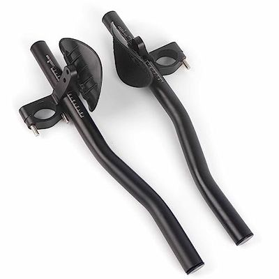 Ergonomic Rest Handlebar, Adjustable Aero for Road Bike, Triathlon, Mountain Bikes (black)