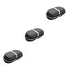 CALLARON 6pcs Portable Pressure Eyeglasses Case Peanut Shape Zipper Sunglasses Box Protector Hook Material Army Green and Black for Outdoor Sports view 1