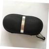 CALLARON 6pcs Portable Pressure Eyeglasses Case Peanut Shape Zipper Sunglasses Box Protector Hook Material Army Green and Black for Outdoor Sports view 2