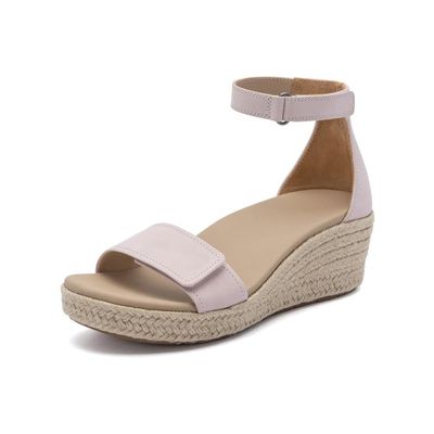 ABEO Riviera Ankle Sandals For Women | Wedge Sandals For Women | Arch Support Sandals | Ball of Foot Pain Relief | Built-In Metatarsal Pads Women | Ball Of Foot Cushions for Women Pink Nubuck 9 Medium