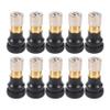 Hubceuo 10Pcs Electric Scooter Tubeless Tire Vacuum Valve Wheel Gas Valve for M365 Electric Scooter Accessories, Black view 1