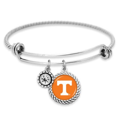From the Heart Tennessee Volunteers Olivia Bracelet Silver Twisted Wire Jewelry Gift UT