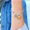 From the Heart Tennessee Volunteers Olivia Bracelet Silver Twisted Wire Jewelry Gift UT view 2