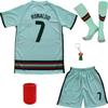 ORGBRAIN Ronaldo #7 Away Kids Soccer Football Futbol Jersey & Shorts Socks Set Youth Sizes (Away,18) view 1