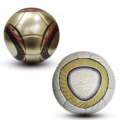 2 Pcs World Cup 2010 Match Ball Famous Football Replica, Soccer Ball Size 5, 2010 World Cup Ball is Made from Premium Rexine, Gift for Soccer Fan
