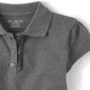 The Children's Place,Girls,Multipack Short Sleeve Pique Polos,Dk Gray 3-Pack,Medium view 2