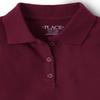 The Children's Place,Girls,Multipack Short Sleeve Pique Polos,Rubine/Daybreak/White 3-Pack,XX-Large view 2