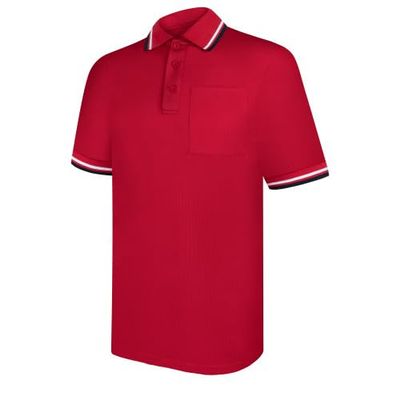 United Attire Baseball Umpire Shirt (Short Sleeve, Red, Large)