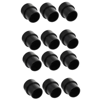 BESPORTBLE 12pcs Non- Pads for Trampoline Legs Rubber Covers Reduce Noise and Friction for Home Use and Furniture Black