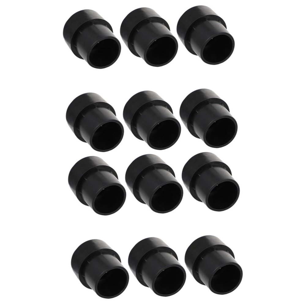 BESPORTBLE 12pcs Non- Pads for Trampoline Legs Rubber Covers Reduce Noise and Friction for Home Use and Furniture Black