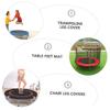 BESPORTBLE 12pcs Non- Pads for Trampoline Legs Rubber Covers Reduce Noise and Friction for Home Use and Furniture Black view 3