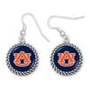 Auburn Tigers Olivia Earrings Silver Jewelry Gift UA view 1