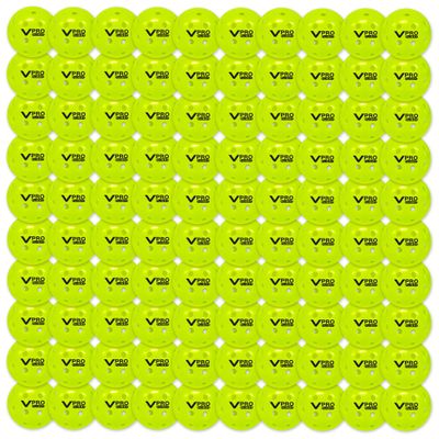 Vulcan | VPRO Flight Outdoor Pickleball | Official Ball of The PPA Tour & MLP | Hi-Vis Yellow | 100 Pack