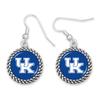 From the Heart Kentucky Wildcats Olivia Earrings Silver Jewelry Gift UK view 1