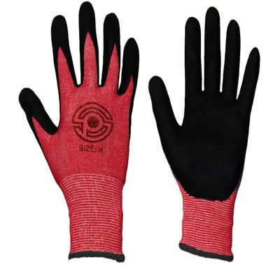 SpearPro Dyneema Gloves - Reef - Spearfishing and Diving Abrasion Resistant Dive Gloves (Red, X-Large)