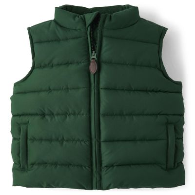 Gymboree,Boys,And Toddler Zip Up Puffer Vest,Fir,7