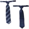 Gymboree,Boys,and Toddler Pre-Tied Adjustable Necktie,Navy Stripe/Solid 2-Pack,6-8 view 1