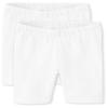 Gymboree,Girls,and Toddler Bike Shorts,White 2-Pack,10 view 1