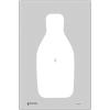 100 Pk, Standard FBI/DEA Q Target On Bright White Paper Gray Size: 22 1/2" X 34 1/2"