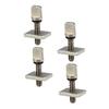 Kisangel 8pcs Wear-Resistant Surfing Fin Screws Convenient Removable Parts for Paddleboards Easy Installation for Surfboard Accessories