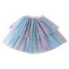 Baby Girl's Tutu Skirt Layered Tulle Princess Ballet Dress Baby Girl Fluffy Tulle Skirts Solid (Light Blue, 4-5 Years) view 1